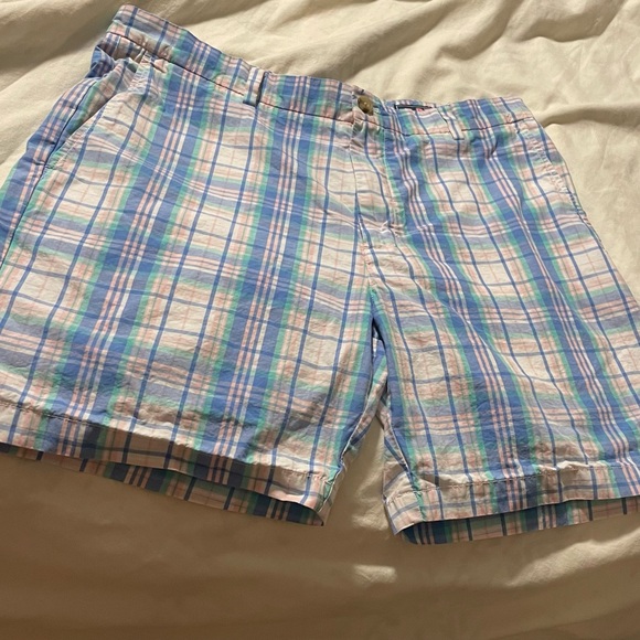 Men's vv vineyard vines breaker shorts, Plaid shorts by vv size 36 vineyard vine - Picture 3 of 7